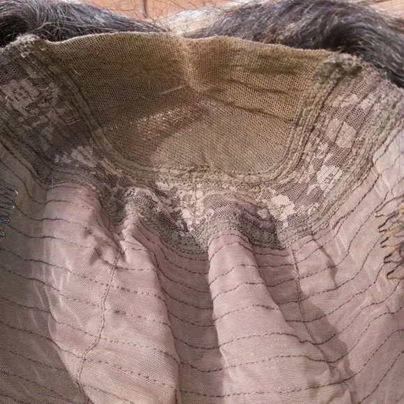 24" 100% Human Hair Wavy Curly Lace Frontal Wig (s1) - Picture 7 of 8